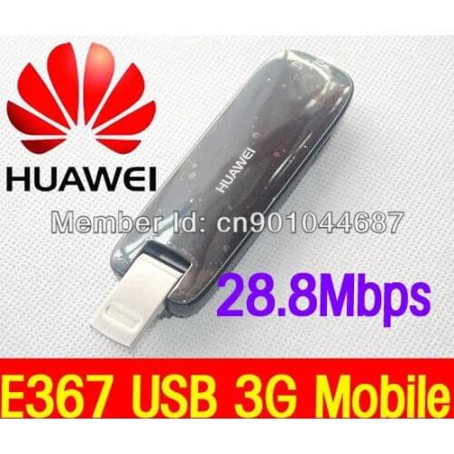 UNLOCKED Huawei E367 HSPA+ 28.8Mbps Fastest USB 3G Mobile Broadband Dongle NEW Data and SMS Stick Free Shipping