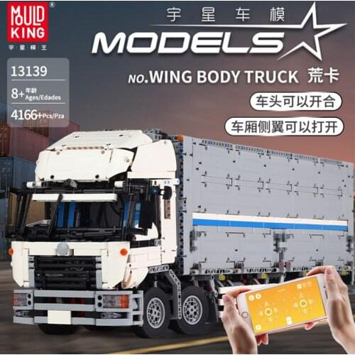 RC Electric Series The Arakawa Moc Tow Wing body Container truck Tatra Building Blocks Bricks compatible 1389 Toys 23008