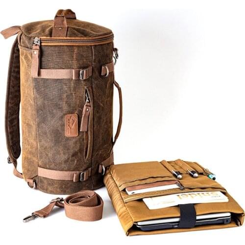 Motorcycle Seat Saddle Bag Tail Bag Canvas Backpack Motorcycle Accessories for Travel Camping