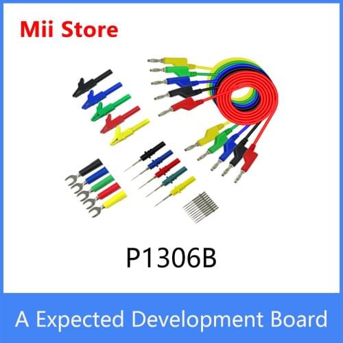 Cleqee P1036B 4mm Banana to Banana Plug Test Lead Kit for Multimeter Match Alligator clip U-type & puncture test probe kit