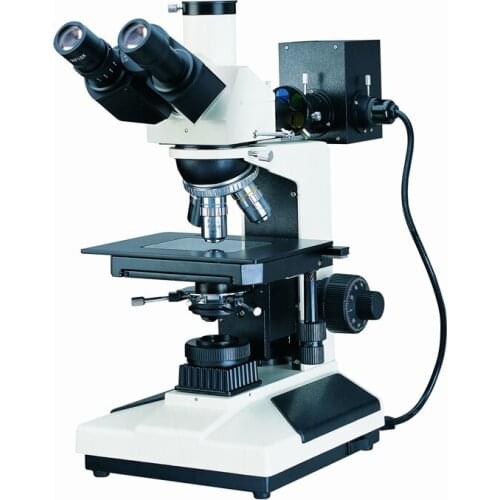 50X-500X Long Working Distance PL60X Spring Trinocular Metallurgical Biological Microscope with Optional Accessories