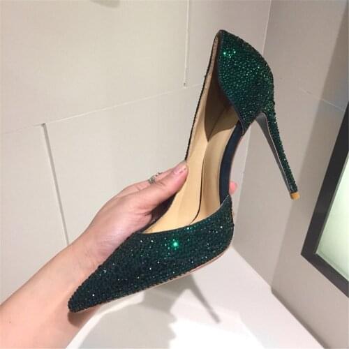 Brand Women Pumps Extrem Sexy High Heels Women Shoes Thin Heels Female Shoes Wedding Shoes Red Bottom Leather Ladies Shoes 35-42