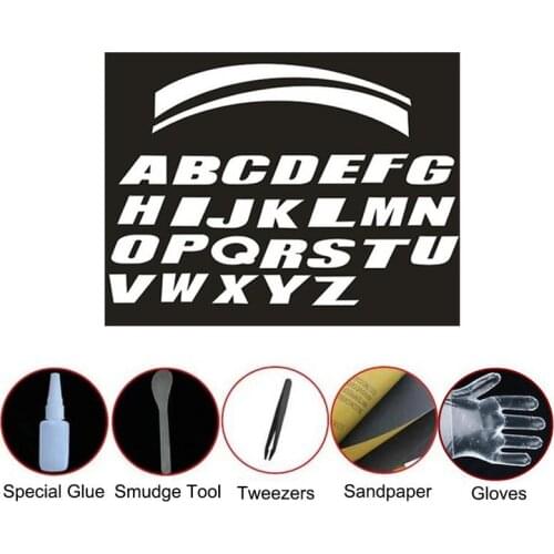 Universal Car Tire Tread 3D Letter Sticker Motorcycle Car Wheel Sticker A-Z English Letter Styling DIY Decoration Car Sticker