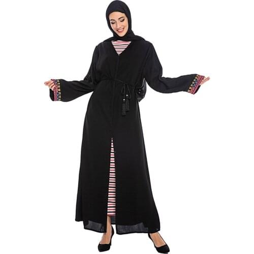 Vetement Woman 2019 Morocco Kaftan Robe Abaia Turkish Print Long Shirt Moroccan Abaiya Muslim Women