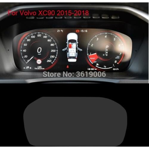 TOMMIA For Volvo XC90 2015-20 Screen Protector HD 4H Dashboard Protection Film Anti-Scratches Car Sticker
