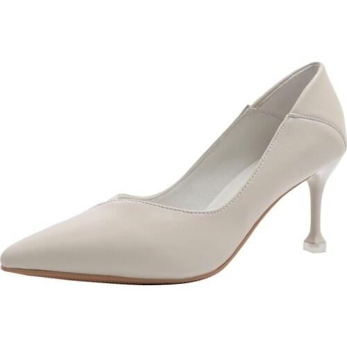 10 Pairs Wholesale genuine leather women high heels high quality fashion leather shoes for ladies