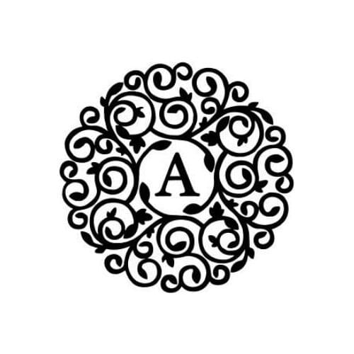 1pcs Personalized Initial Alphabet Gold Plated Wax Seal Stamp / Custom Monogram Calligraphy Wedding Invitation stamp