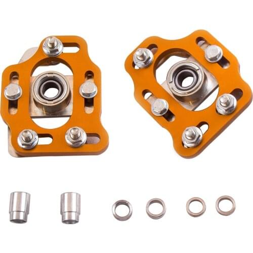 2Pcs Adjustable Camber Plate Top Mount for Ford Mustang Cobra Shelby Roush Steeda 1979-1989