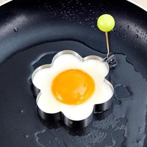 2021 Creative Egg Omelette Mould Stainless Steel Fried Egg Mold Home Kitchen Pancake Baking Tools Cooking Supplies