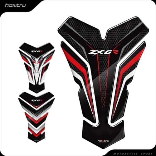 3D Motorcycle Tank Pad Protector Sticker Case for Kawasaki ZX6R ZX-6R 636 All