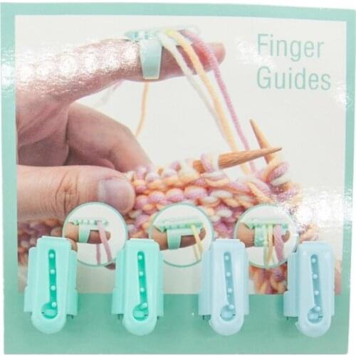 4pcs/set Finger Splitter Sweater Wool Knitting Tool 4 Yarn Guide Thimble Sewing 425C