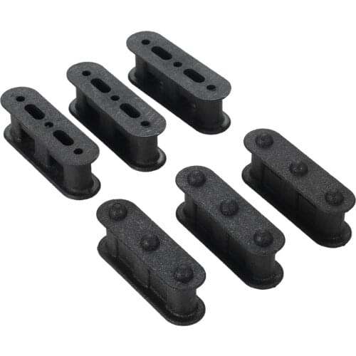 6Pcs Plastic SUP Board 3-hole Footstrap Insert Windsurfing Board Footstrap Insert Stand Up Paddle Surfboard Surfing Accessories