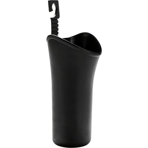 Car Umbrella Holder Storage Box Bucket Garbage Can Hanging Organizer, Black