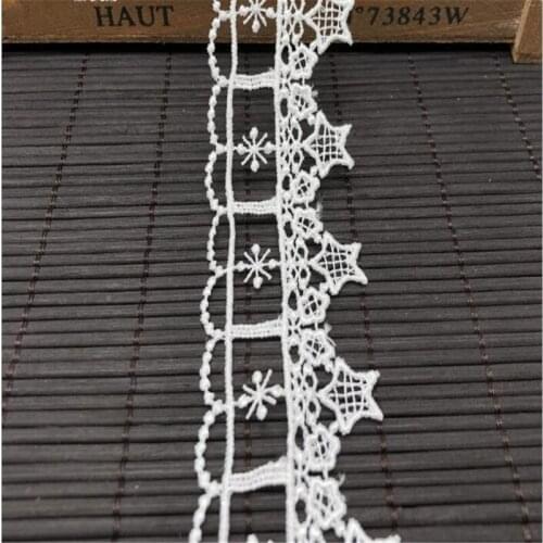 White Lace Ribbon DIY Sew Apparel Accessories Handmade Trims Wedding birthday party Scrapbook necklace Decoration