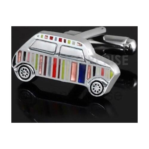 Free shipping Brand Cufflinks brass copper material replica colorful car design new arrival cufflinks wholesale&retail