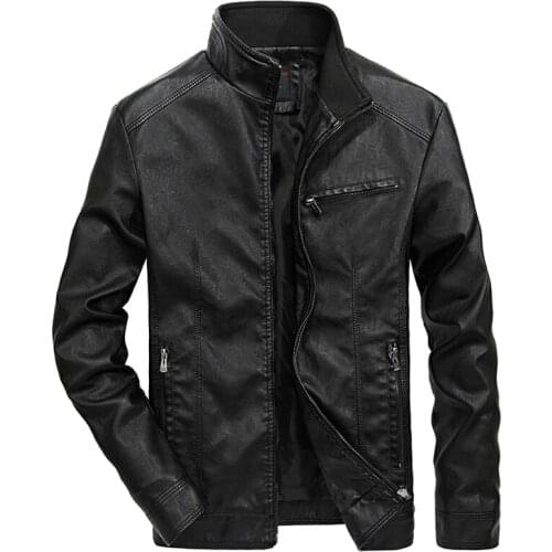Brand Autumn Winter Leather Jacket Men Windproof Pu Leather Motorcycle Jacket Casual Outwear Jackets and Coats jaqueta de couro