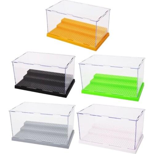 Display Case Box Dustproof ShowCase For Blocks Building Blocks Bricks Toy Y4QA
