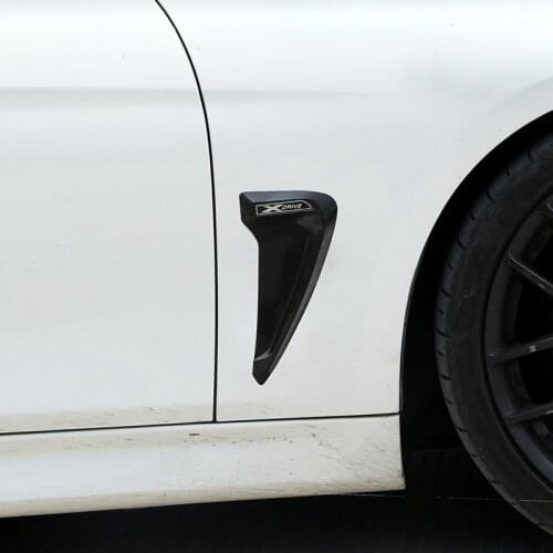 For BMW F30 F31 F32 F33 Xdrive Emblem Logo Shark Gills Side Fender Vent Decoration 3D Sticker General vehicle Auto Accessories