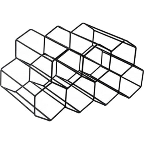 Geometric Stackable Countertop Wine Rack Wine Holders for Home Cellar Pantry