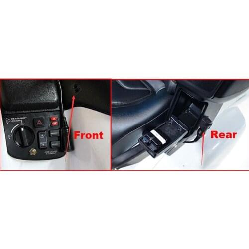 GL1800 Motorcycle Front/Rear Walkie Talkie Interphone Socket Outlet Adapter Plug Switch For Goldwing GL 1800 2001-2017 rubber