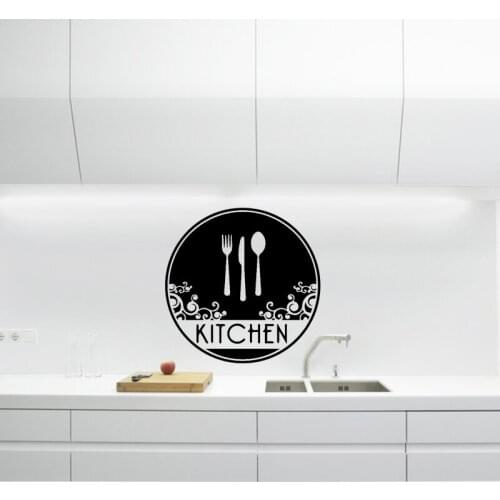 Creative Utensils Pattern Wall Sticker For Kitchen Decal Home Decor Restaurant Decoration dining room Wallpaper Wall Art