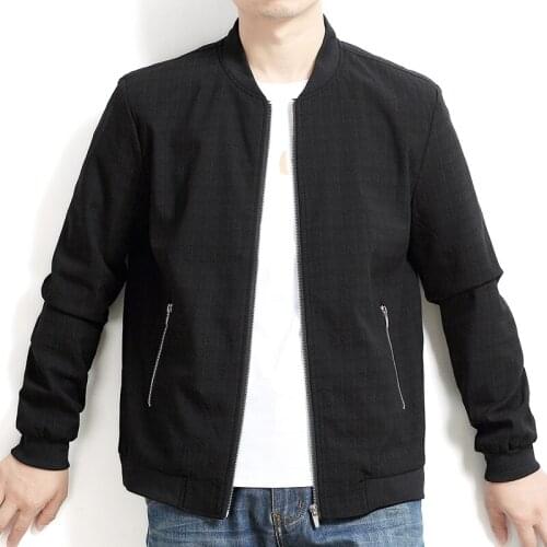 Plus size 2020 NEW 8XL 7XL Bomber Jacket Men Wear Pilot Bomber Jacket Men Wind Breaker Jacket Men Youth Stand collar zipper