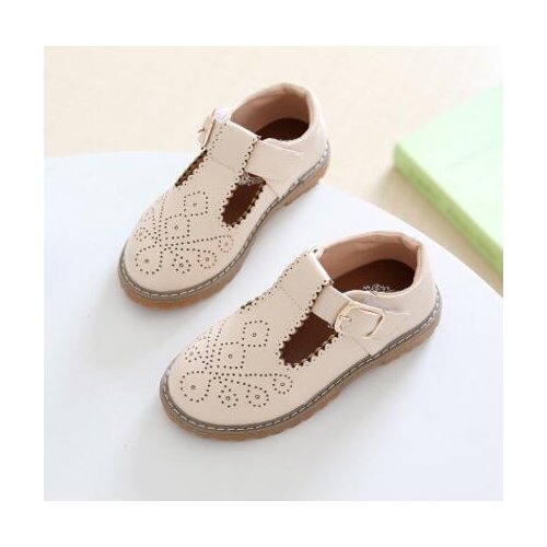 New Spring Childrens Footwear Princess Infant Girl Shoes With Bowknot PU Children Shoes Girls Toddler Flat Shoes size 26-36
