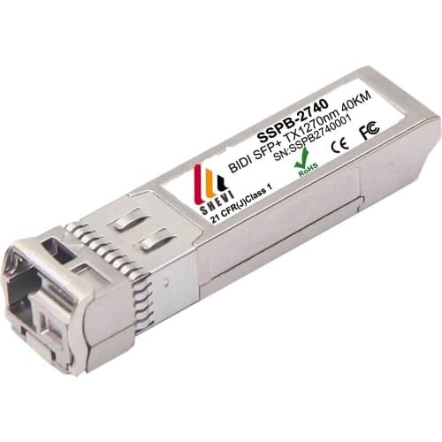 10G SFP+ BIDI 40KM 1270/1330 Optical SFP Module Compatible for Mikrotik Cisco TP-Link D-Link Ubiquiti Zyxel