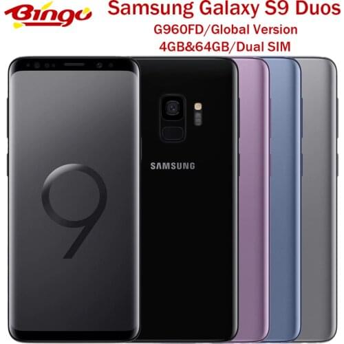 Samsung Galaxy S9 G960FD Original Global Version Android Phone Exynos Octa Core 5.8" 12MP&8MP RAM 4GB ROM 64GB NFC Dual SIM