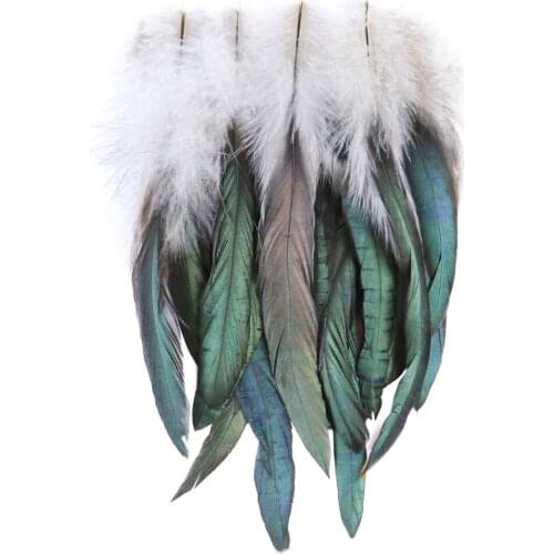 50Pcs Natural Feather Rooster Hair 6-8 Inches/15-20cm For DIY Handicraft Hat Accessories Earring Feather Decoration Plumes Craft