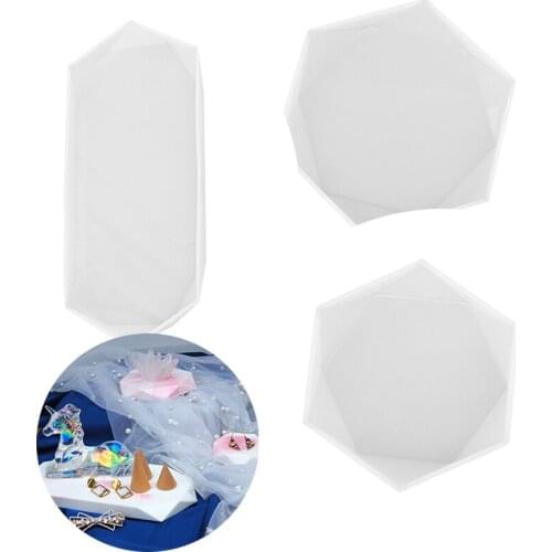 Plastic Drop Prismatic Tray Table Mold Cut Surface Three-Dimensional Simple Fruit Tray Silica Gel Cup Mirror To Receive Creative