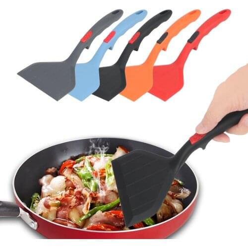 Frying Pan Food Lifters Cooking Utensils Kitchen Cooking Tool Non-stick Silicone Turner Pizza Shovel Beef Egg Scraper