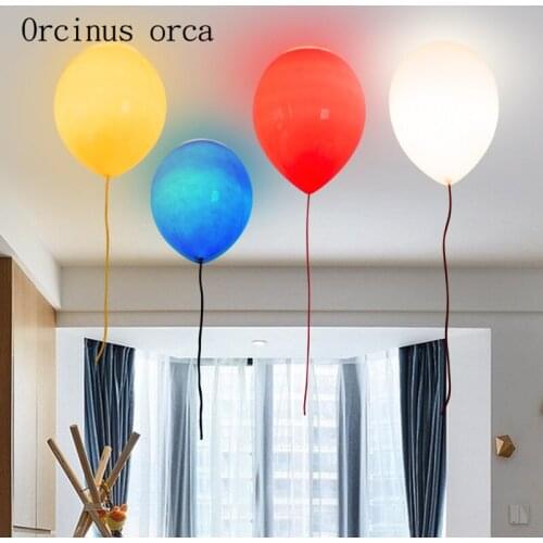 Simple childrens room lamp, balloon ceiling lamp, bedroom, boy and girl, study, creative paradise, personality lighting