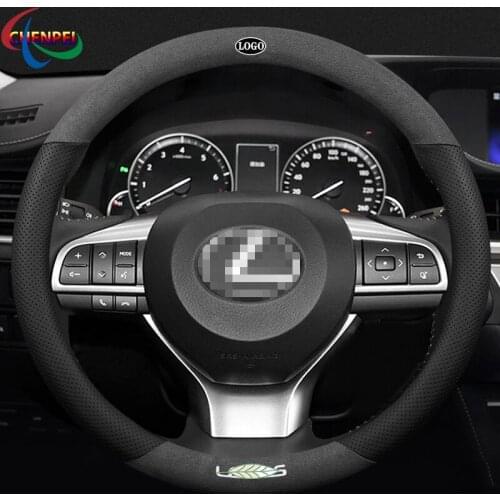 Anti-Slip Suede Car Steering Wheel Cover For Lexus RX350 LX GX LM ES300h NX300 LX570 UX200 CT200h Car Interior Accessories