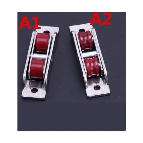8 pcsdoor window pulley nylon wheel 60 80 88 double groove wheel mute bearing sliding door window rail pulley wheel