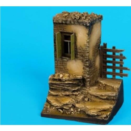 1:35 ratio die-casting resin scene layout war building platform house [70x70mm] d35074