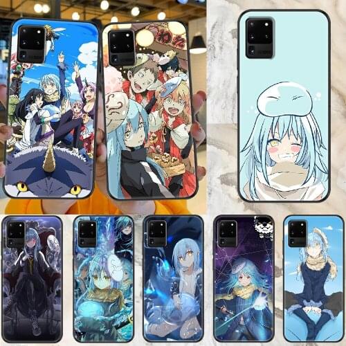 Tensei Shitara Slime Datta Ken Phone case For Samsung Galaxy Note 4 8 9 10 20 S8 S9 S10 S10E S20 Plus UITRA Ultra black luxury
