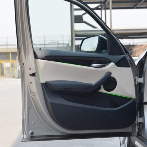 Car Interior Microfiber Leather Door Handle Panel Cover Protective Trim For BMW X1 E84 2010 2011 2012 2013 2014 2015 2016