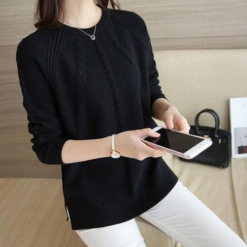 Fad new fashion ladies knitted high stretch sweater autumn and winter womens high neck elegant sweater pullover