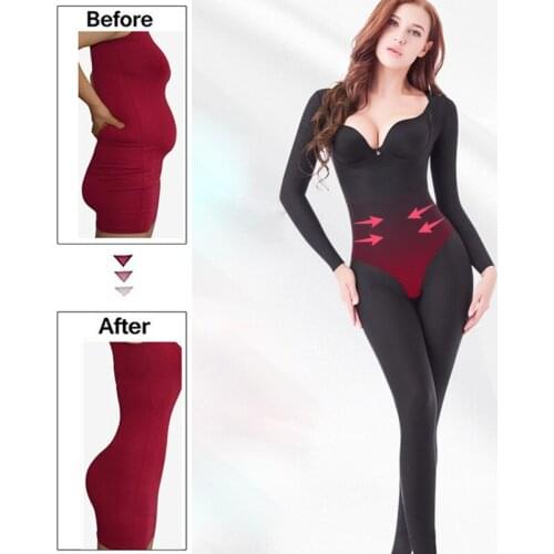 Women Slimming Shapewear Buttock Lifter Open Crotch Underwear Shapers Sexy Full Body Shaper Leg Modeling Bodysuit Waist Trainer