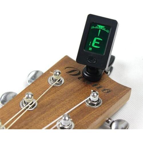 1x Clip-on LCD Digital Chromatic Bass Violin Ukulele Electronic Guitar Tuner Guitar Tuner Guitar Accessories Guitar Parts