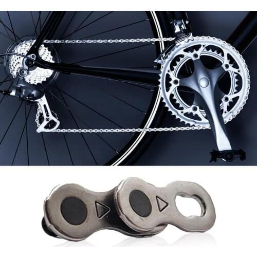 1 Pair Bicycle Chain Quick Link Connector Joints Magic Buttons Buckles 6/7/8/9/10/11-speed Quick Release Chain Buckles for Bike