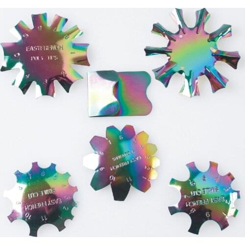 1Pc Easy French Smile Cutter Line Set Edge Trimmer Manicure Acrylic Nail Art Template Tool French Tips Cut Stencils Manicure