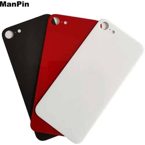 2Pcs/lot For iPhone SE2 Back Glass LCD Screen Broken Battery Back Cover Door Big Hole Replace Spart Parts Mobile Phone Repair