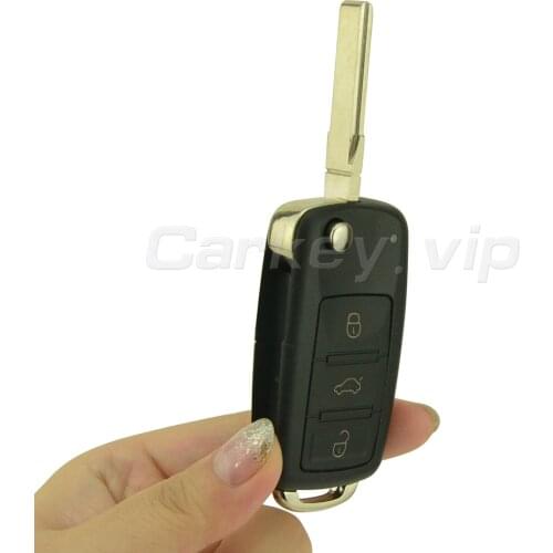 300 959 753AA flip remote key shell 3 button for VW Touareg 2004 2005 2006 2007 2008 2009 2010 2011 300959753AA