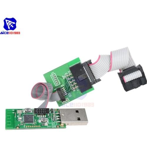 Diymore CC2531 CC2540 Zigbee Sniffer Wireless Board Bluetooth 4.0 Dongle Capture Module USB Programmer Connector RF04EB Emulator