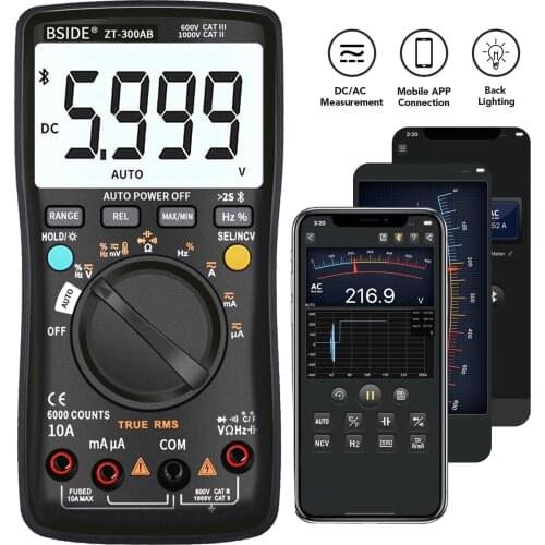 Digital Meter 6000 Counts NCV Test Manual Auto Dual Ranging Digital Multimeter AC DC Voltage Current Tester