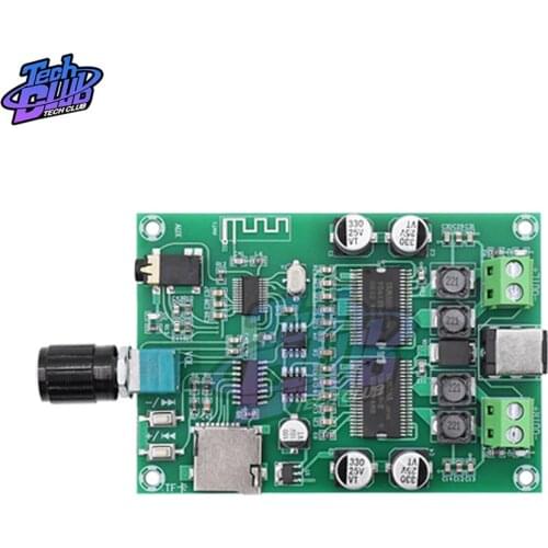 DC12V XH-A354 Bluetooth 5.0 Yamaha Audio Stereo Digital Amplifier Board YDA138-E Dual Channel Wireless HD 20W + 20W AUX TF Card