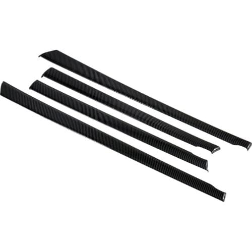 Fit For Mazda 3 Axela 2019 2020 Carbon Fiber Inner Door Side Body Molding Door Trim Decoration Accessories