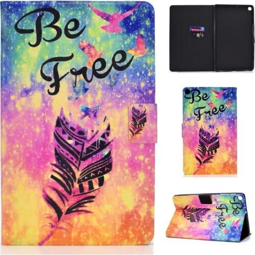 For Samsung Galaxy Tab S5E 2019 10.5" SM-T720 SM-T725 Painted Flip Smart Case Cover For Samsung Galaxy Tab S5E 10.5" Tablet +Pen